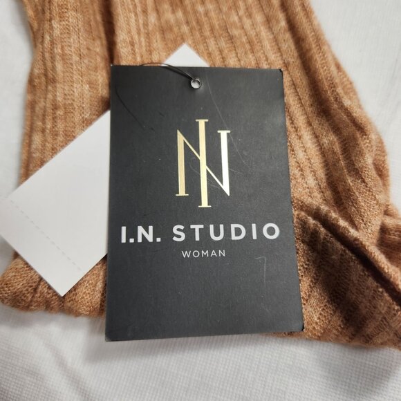 I.n. Studio Women's Top Size 2X  Beige Tan 3/4 Sleeve Top Blouse (23) - Picture 8 of 11